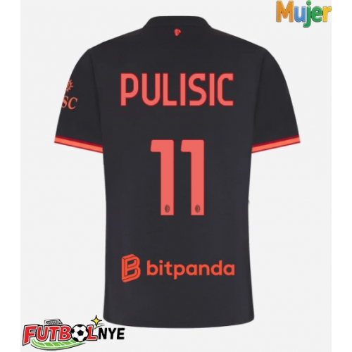Camiseta AC Milan Christian Pulisic #11 Tercera Equipación para mujer 2026-27 manga corta